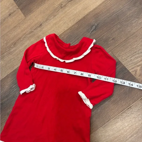 Lila & Hayes Red Madeline Dress Red Nightgown Pajamas Christmas Holiday 18-24m - Picture 5 of 11